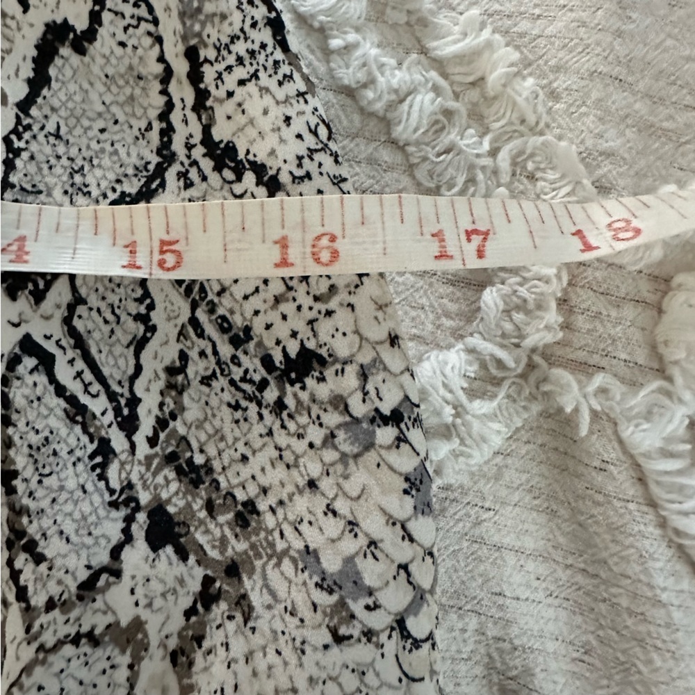 Revolve Bardot Ruffle Snakeskin Print Mini Dress‎ Coquette Feminine XS 4 - Picture 7 of 11